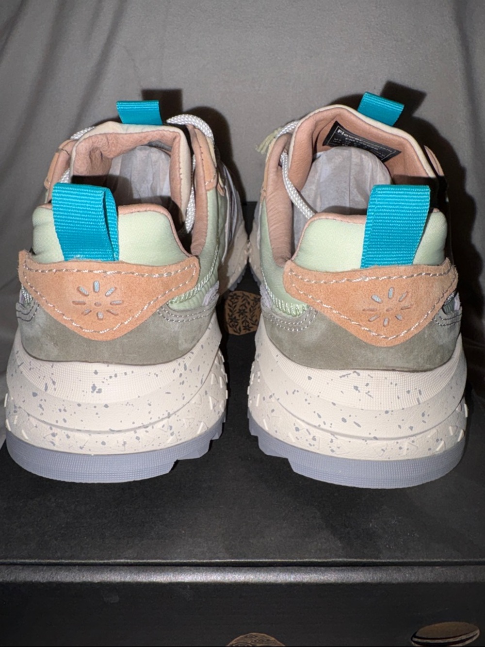 NWT Flower Mountain WAVE WOMAN Suede and fabric sneakers - Light pink-Lilac - Picture 10 of 16